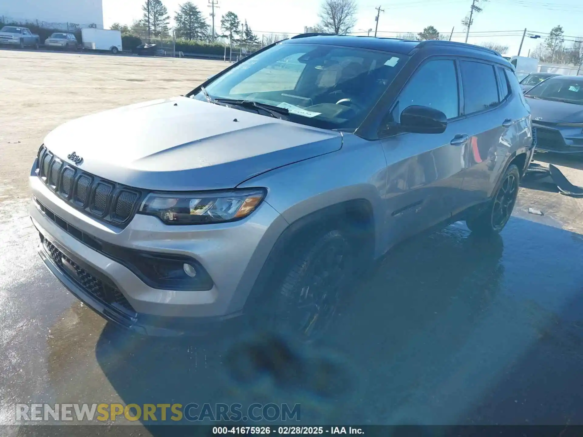 2 fotografías del automóvil dañado 3C4NJCBB9NT187946 JEEP COMPASS 2022