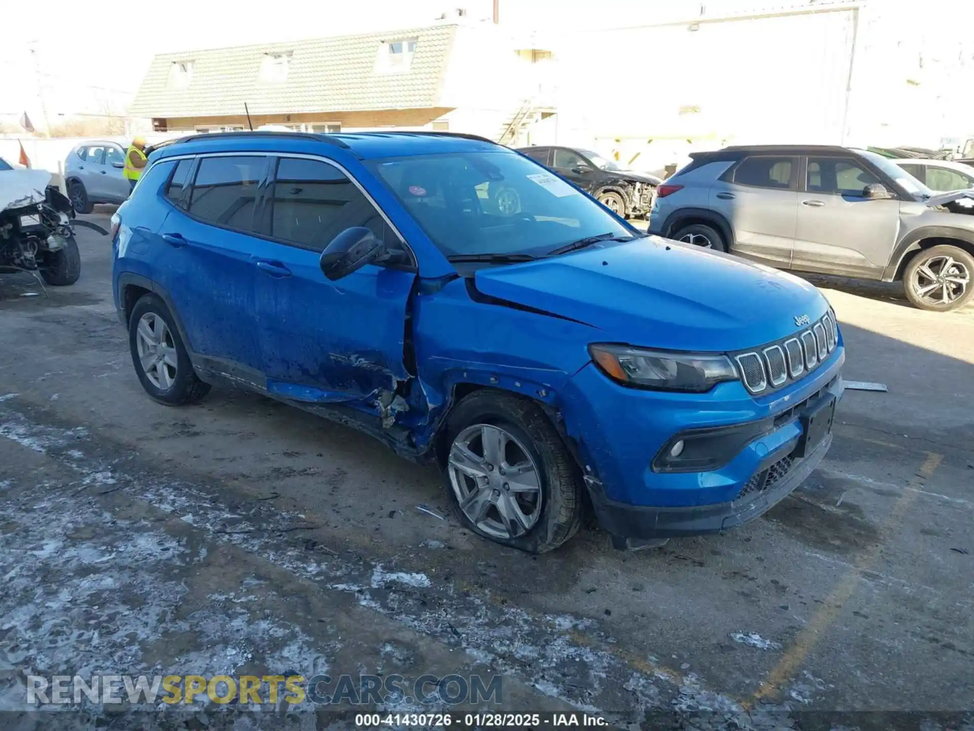 1 Photograph of a damaged car 3C4NJCBB9NT229290 JEEP COMPASS 2022