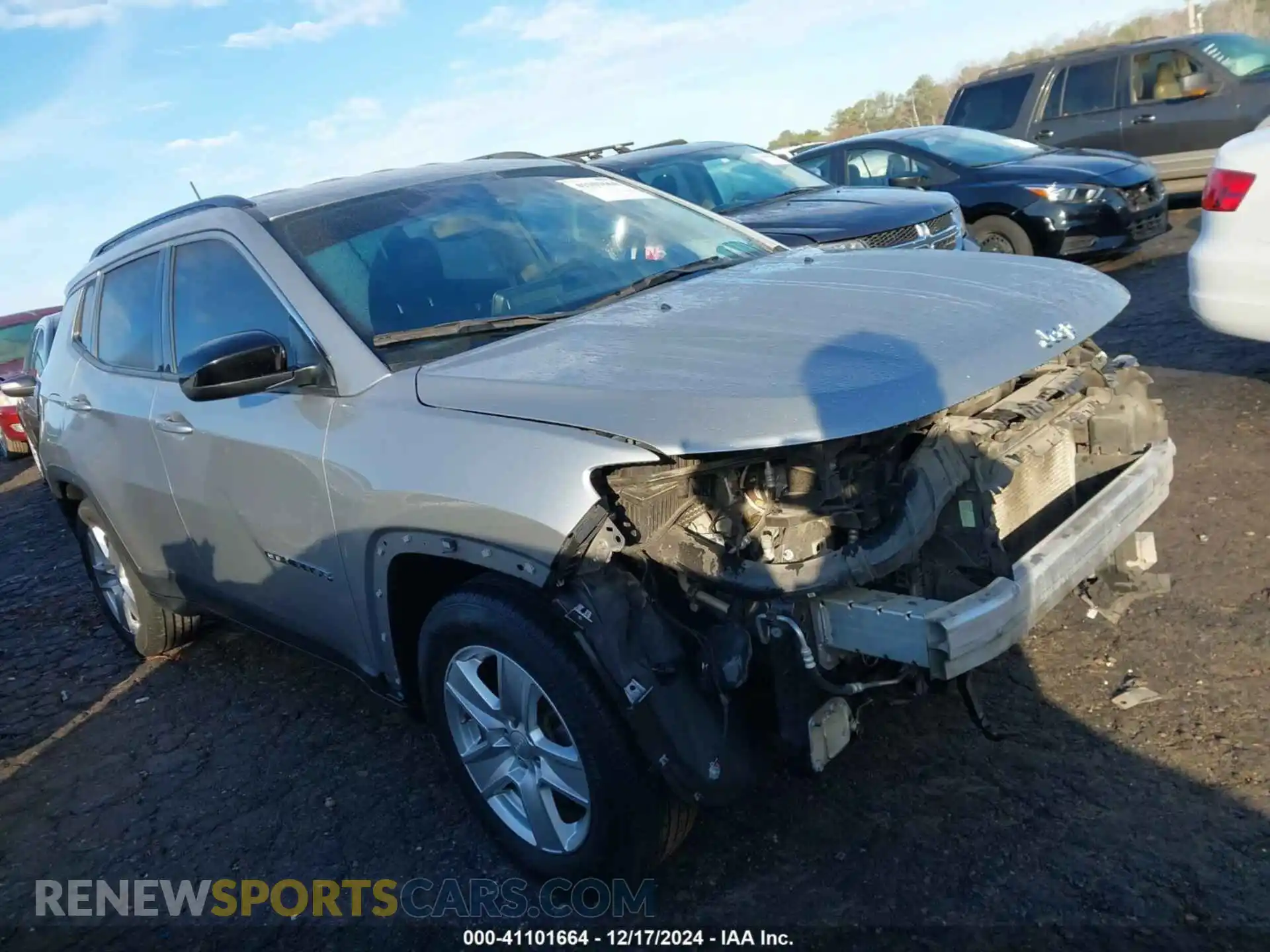 1 Photograph of a damaged car 3C4NJCBBXNT149268 JEEP COMPASS 2022