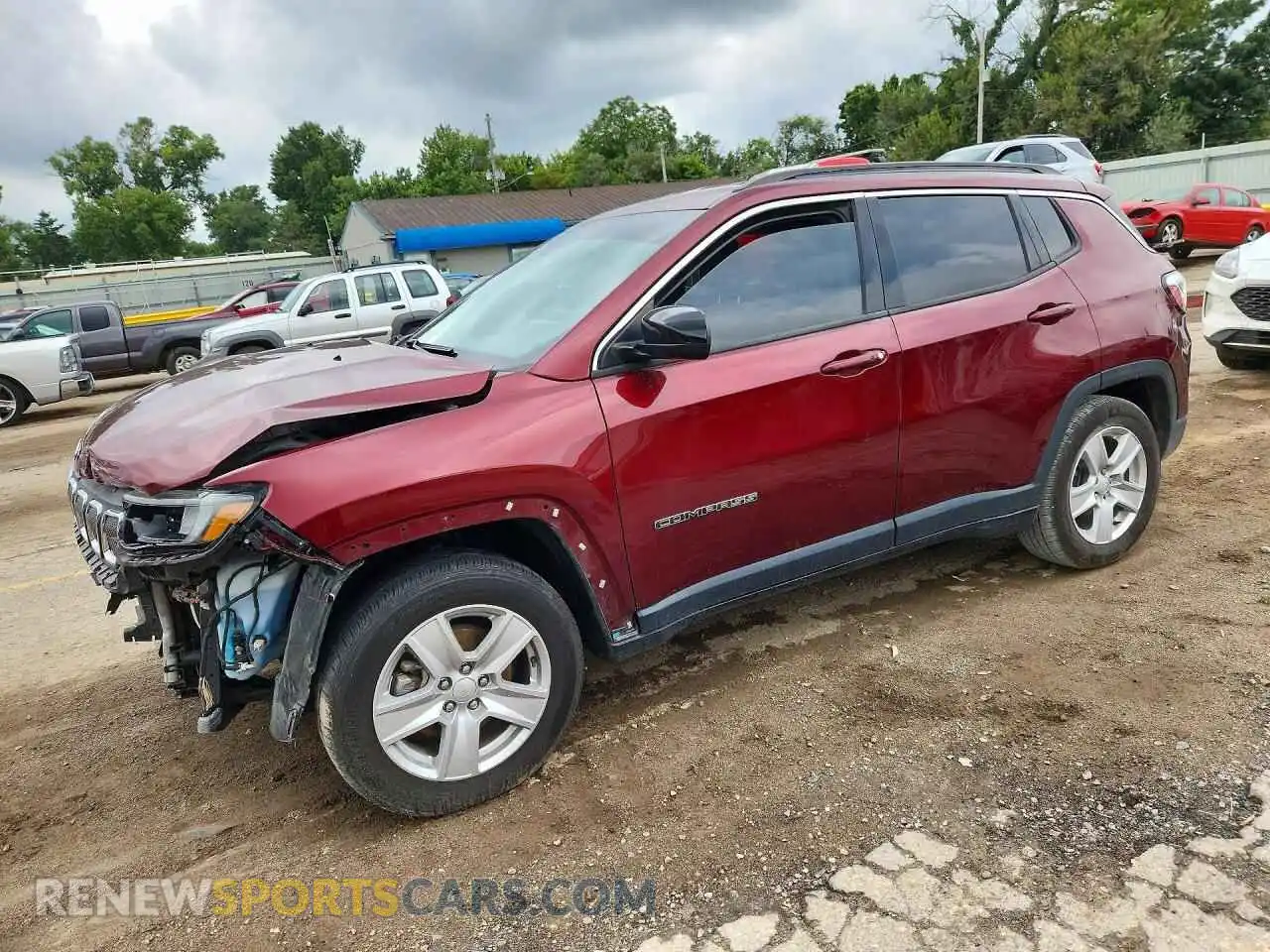 1 Photograph of a damaged car 3C4NJCBBXNT198566 JEEP COMPASS 2022