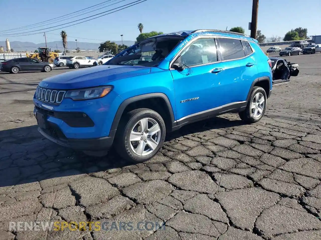 1 Photograph of a damaged car 3C4NJDBB0NT111604 JEEP COMPASS 2022