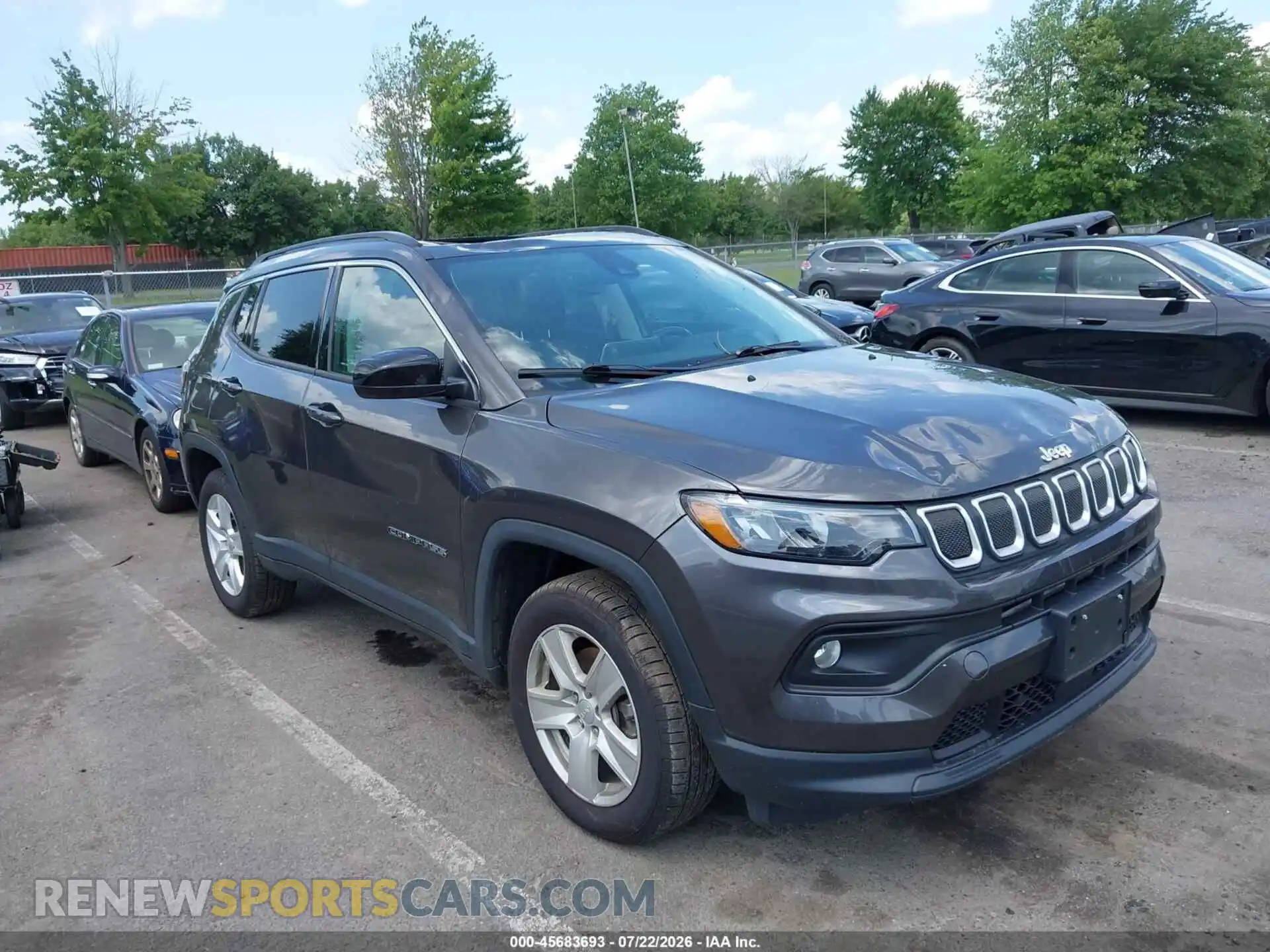1 Photograph of a damaged car 3C4NJDBB0NT148071 JEEP COMPASS 2022