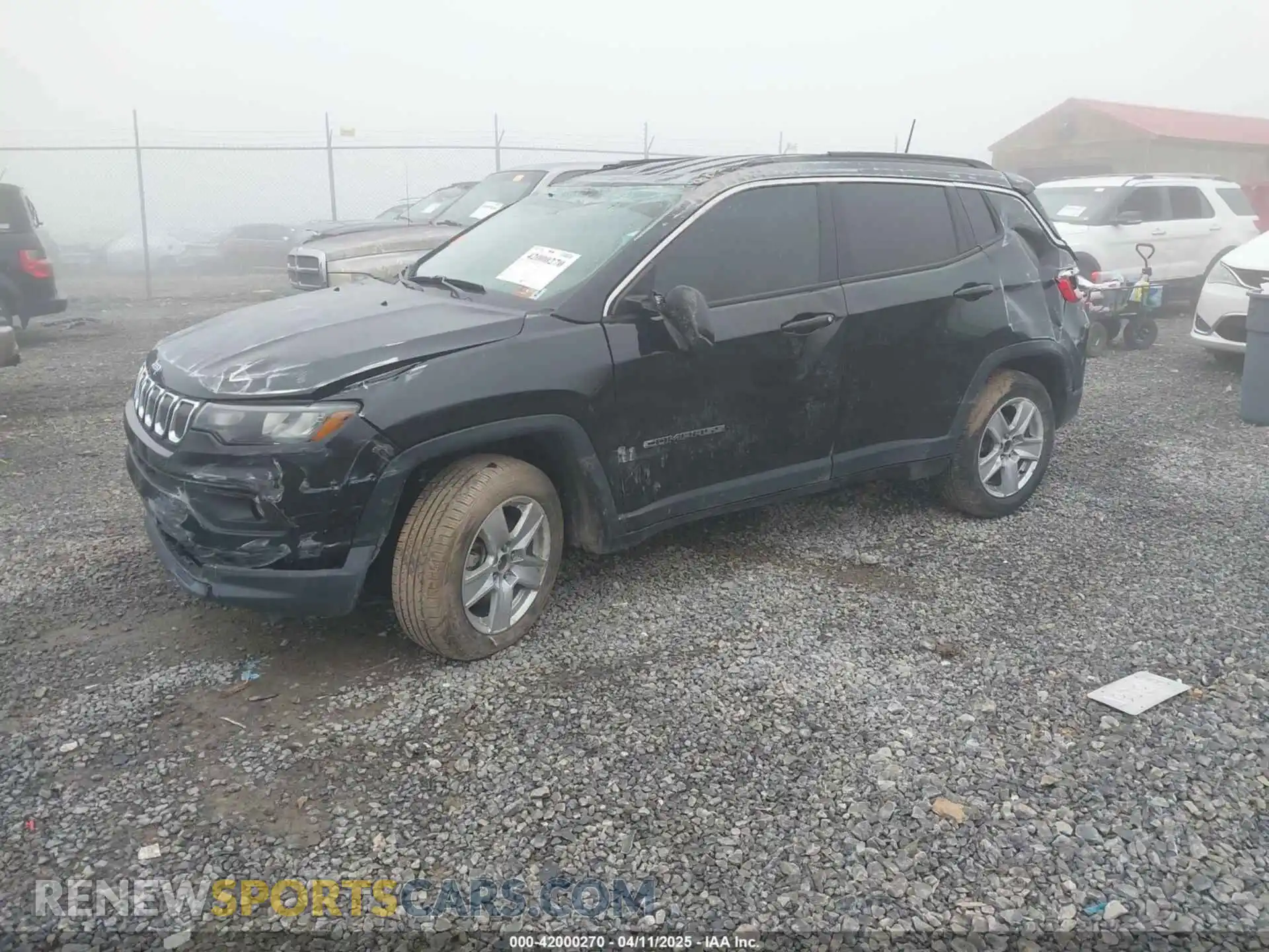 2 Photograph of a damaged car 3C4NJDBB1NT216183 JEEP COMPASS 2022