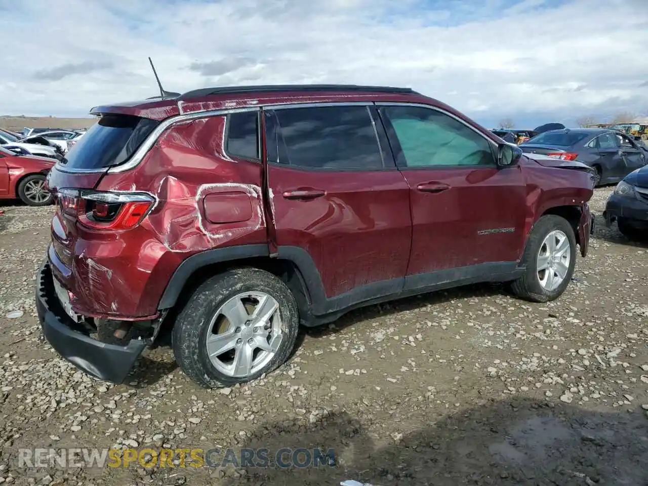 3 Photograph of a damaged car 3C4NJDBB2NT110776 JEEP COMPASS 2022