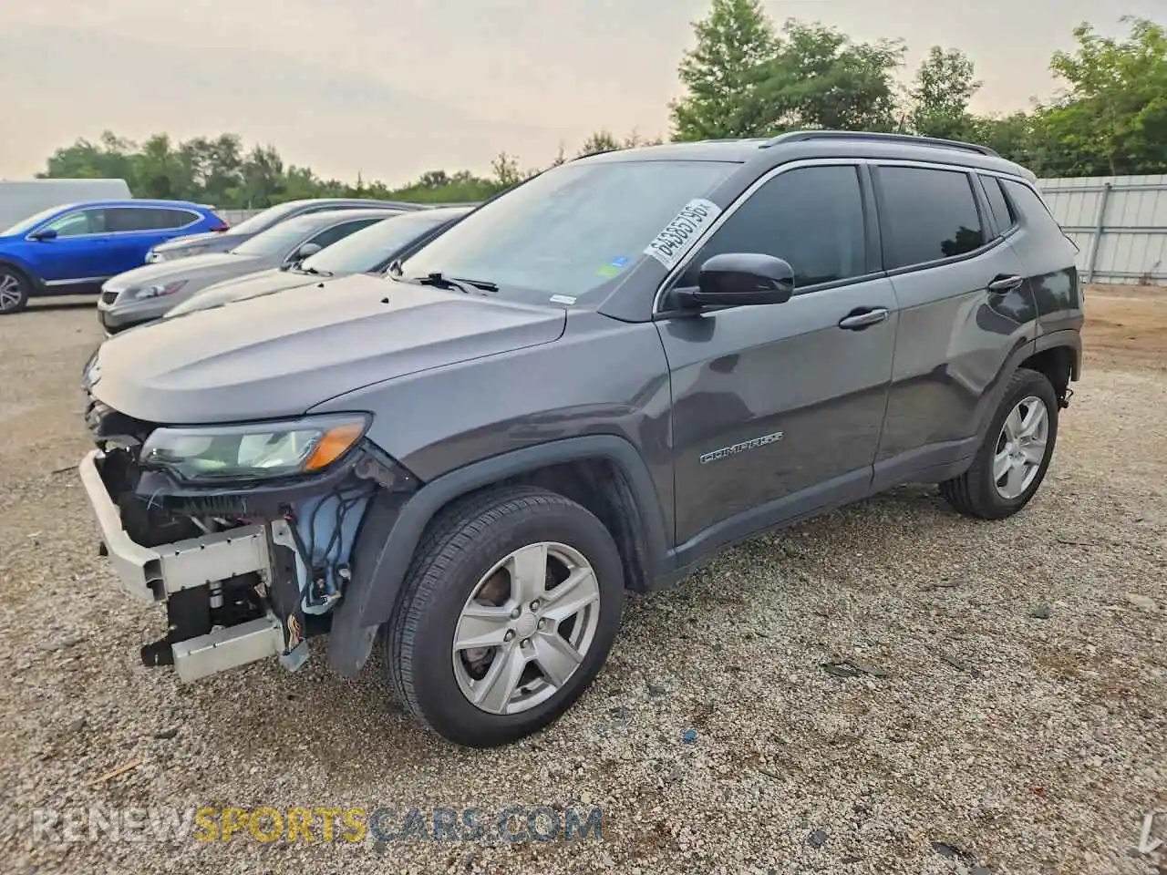 1 Photograph of a damaged car 3C4NJDBB2NT165518 JEEP COMPASS 2022