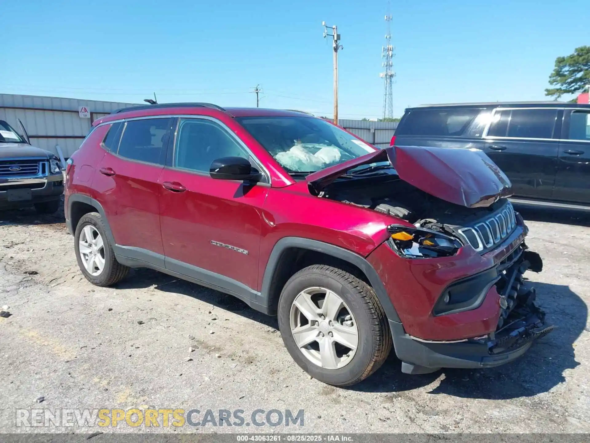 1 Photograph of a damaged car 3C4NJDBB2NT165521 JEEP COMPASS 2022