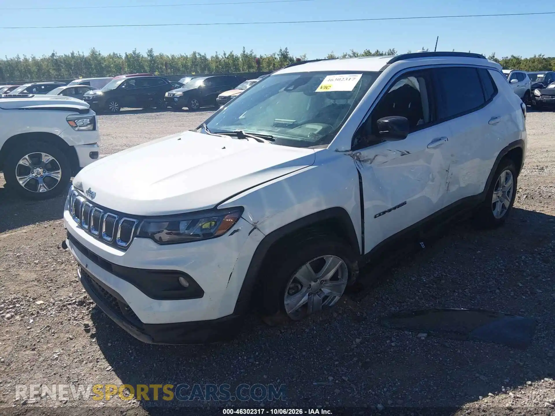 2 Photograph of a damaged car 3C4NJDBB2NT170718 JEEP COMPASS 2022