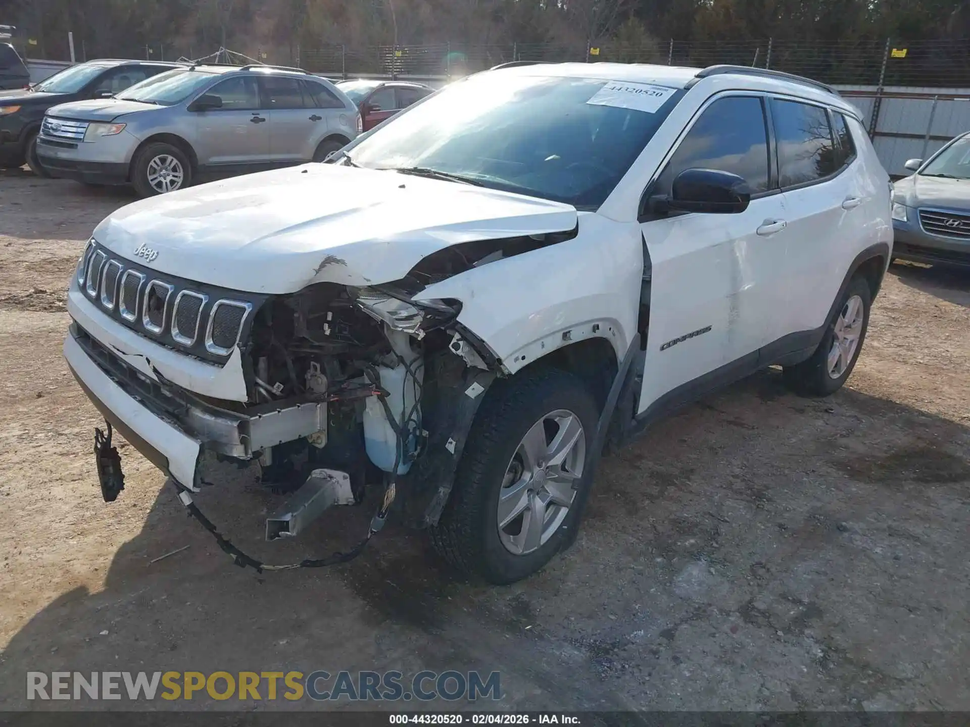 2 fotografías del automóvil dañado 3C4NJDBB2NT206553 JEEP COMPASS 2022