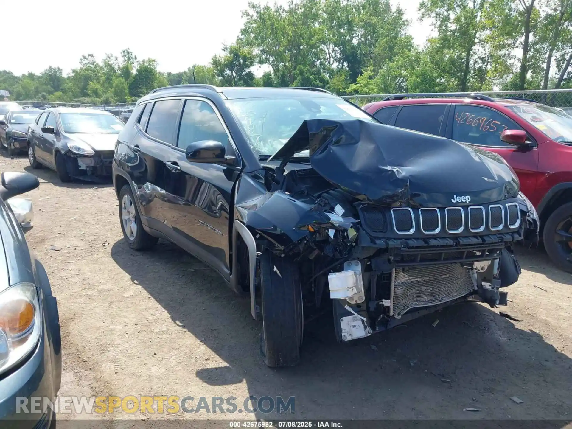 1 Photograph of a damaged car 3C4NJDBB2NT212000 JEEP COMPASS 2022