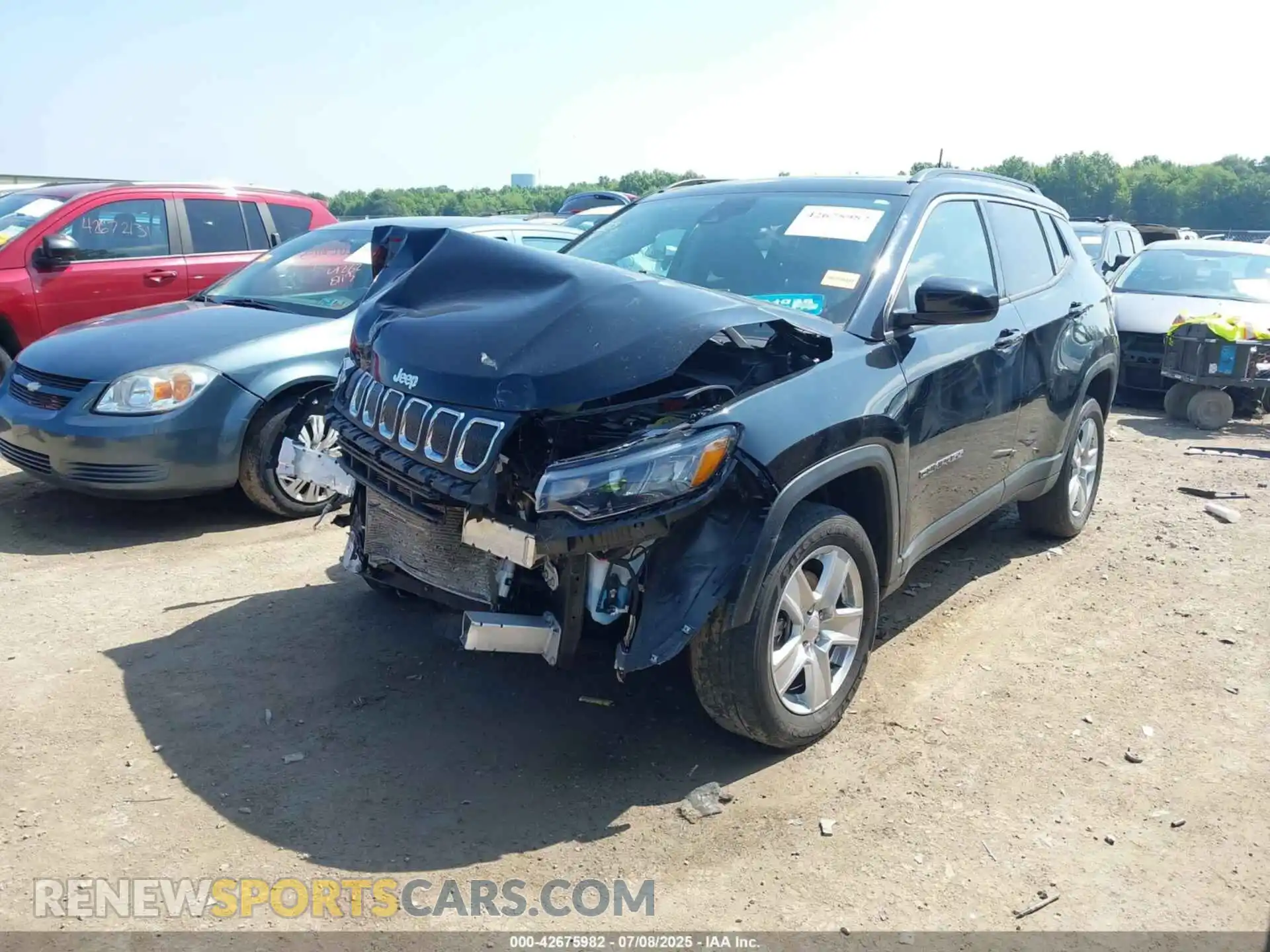 2 Photograph of a damaged car 3C4NJDBB2NT212000 JEEP COMPASS 2022