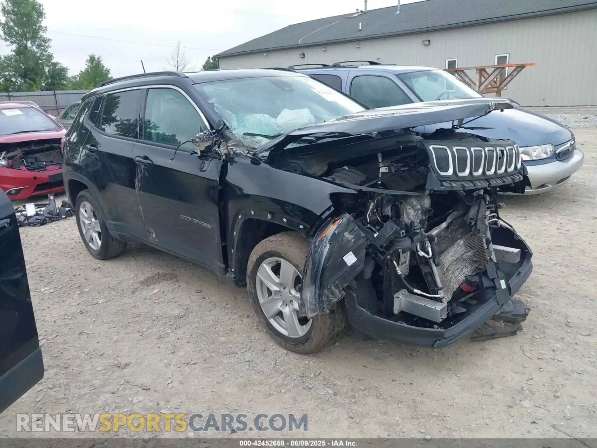 1 Photograph of a damaged car 3C4NJDBB3NT113332 JEEP COMPASS 2022