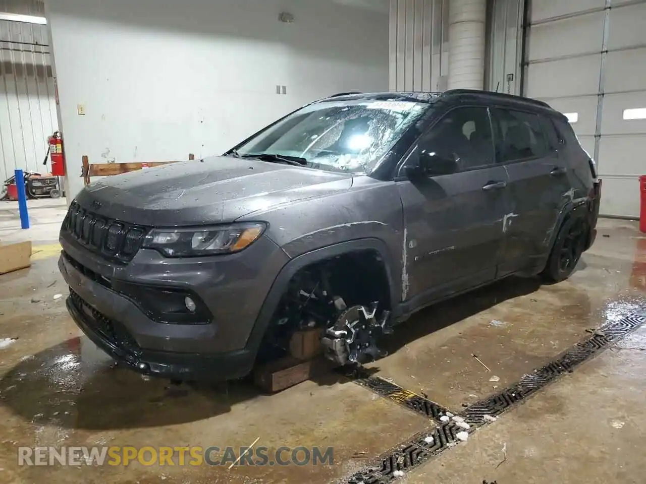 1 Photograph of a damaged car 3C4NJDBB3NT191593 JEEP COMPASS 2022