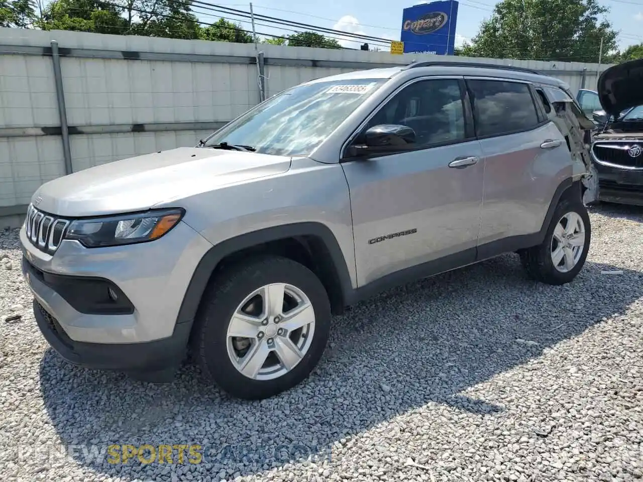 1 Photograph of a damaged car 3C4NJDBB4NT131712 JEEP COMPASS 2022