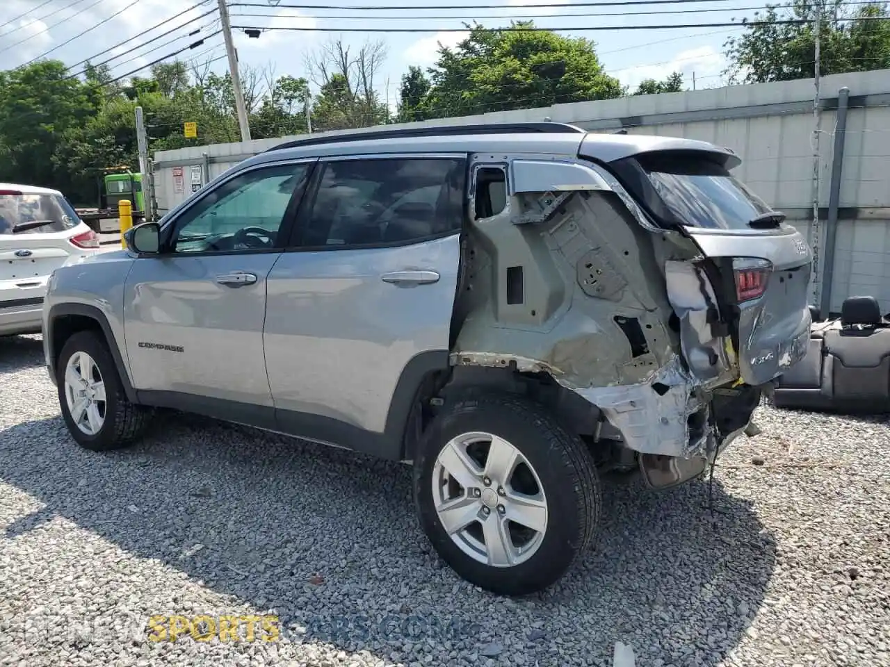 2 Photograph of a damaged car 3C4NJDBB4NT131712 JEEP COMPASS 2022