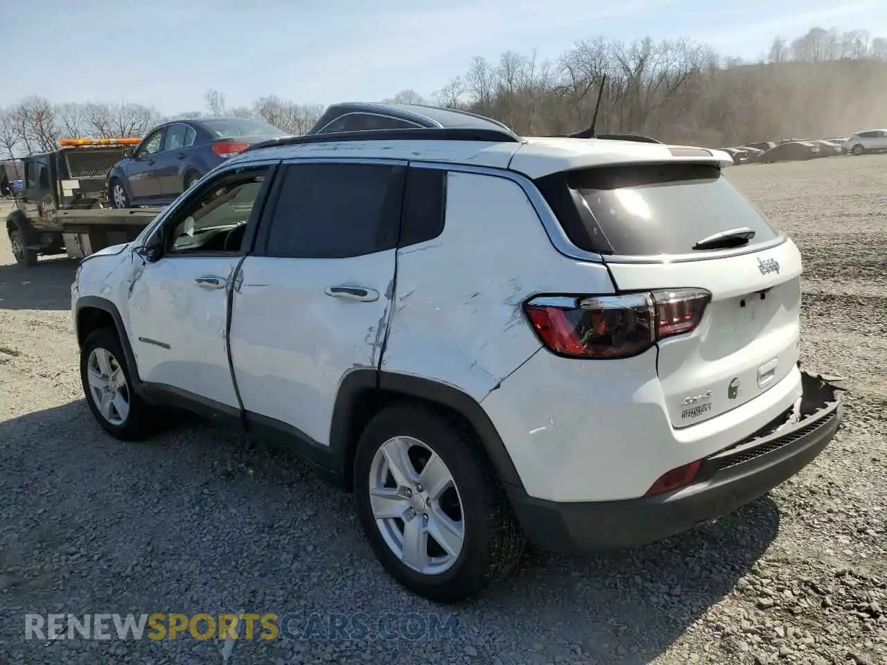 2 Photograph of a damaged car 3C4NJDBB4NT142595 JEEP COMPASS 2022