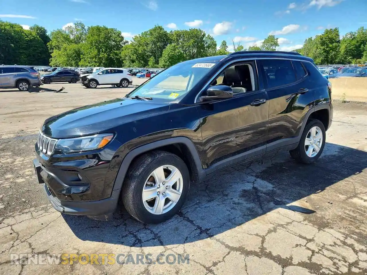 1 Photograph of a damaged car 3C4NJDBB5NT121741 JEEP COMPASS 2022