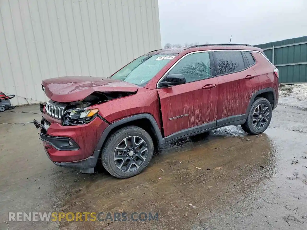 1 Photograph of a damaged car 3C4NJDBB5NT126373 JEEP COMPASS 2022