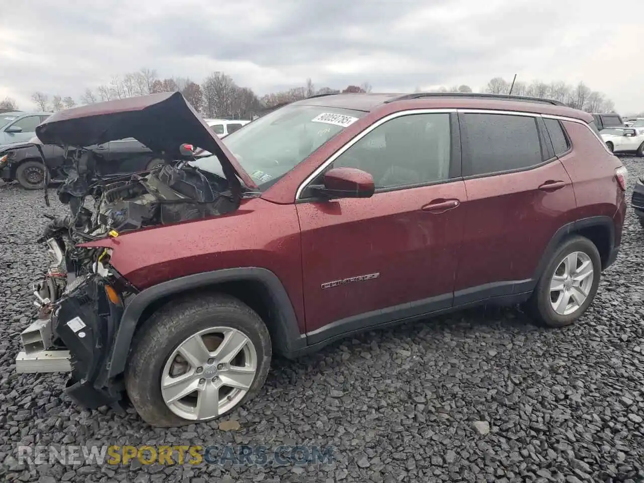 1 Photograph of a damaged car 3C4NJDBB5NT151208 JEEP COMPASS 2022