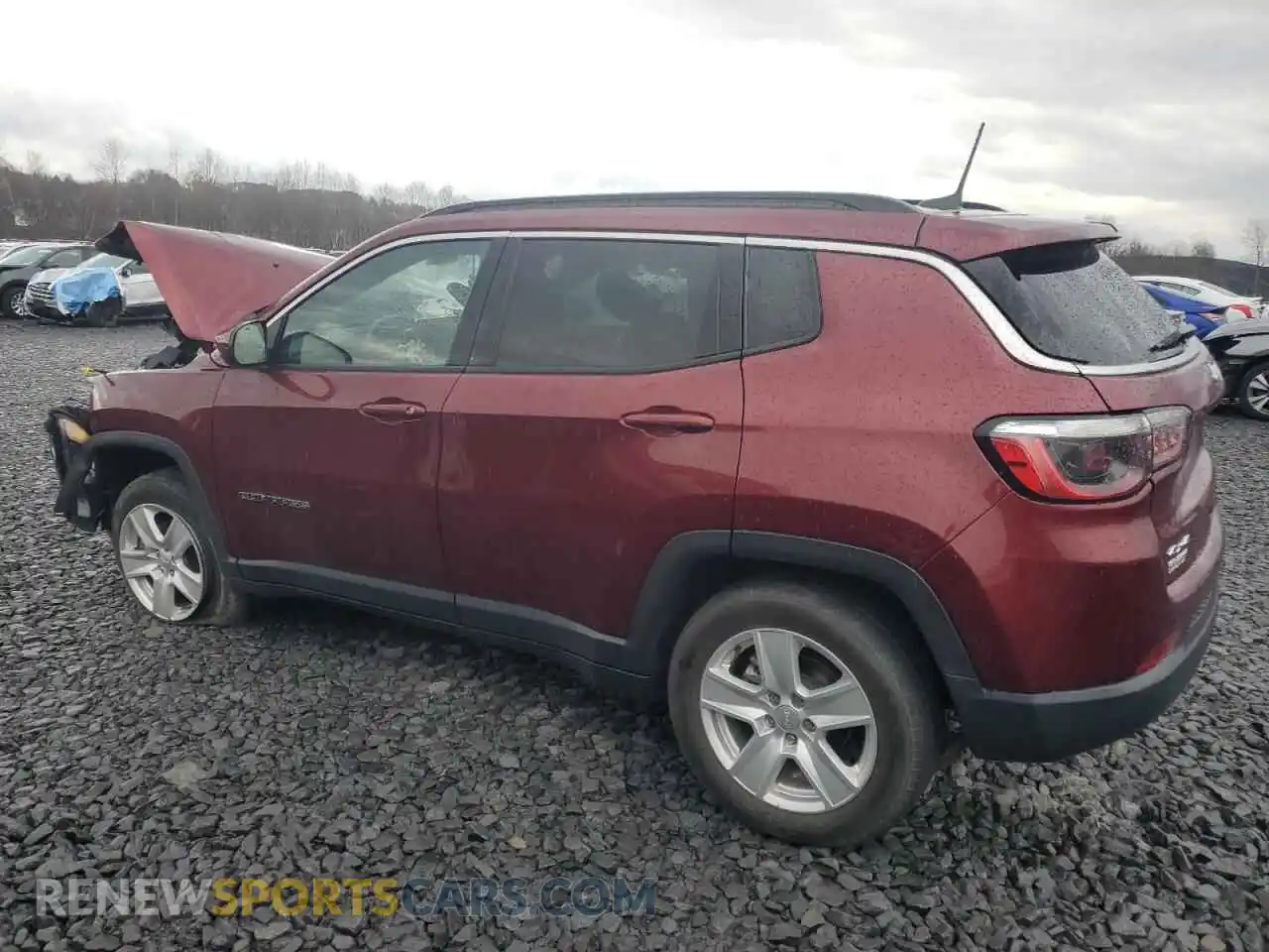2 Photograph of a damaged car 3C4NJDBB5NT151208 JEEP COMPASS 2022