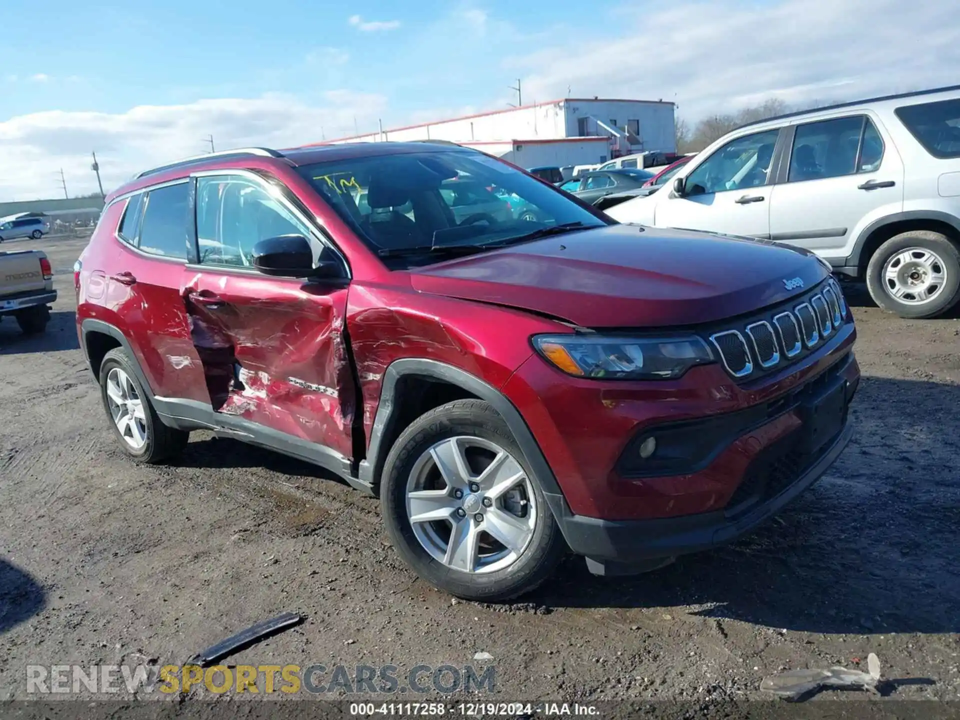 1 Photograph of a damaged car 3C4NJDBB5NT183348 JEEP COMPASS 2022