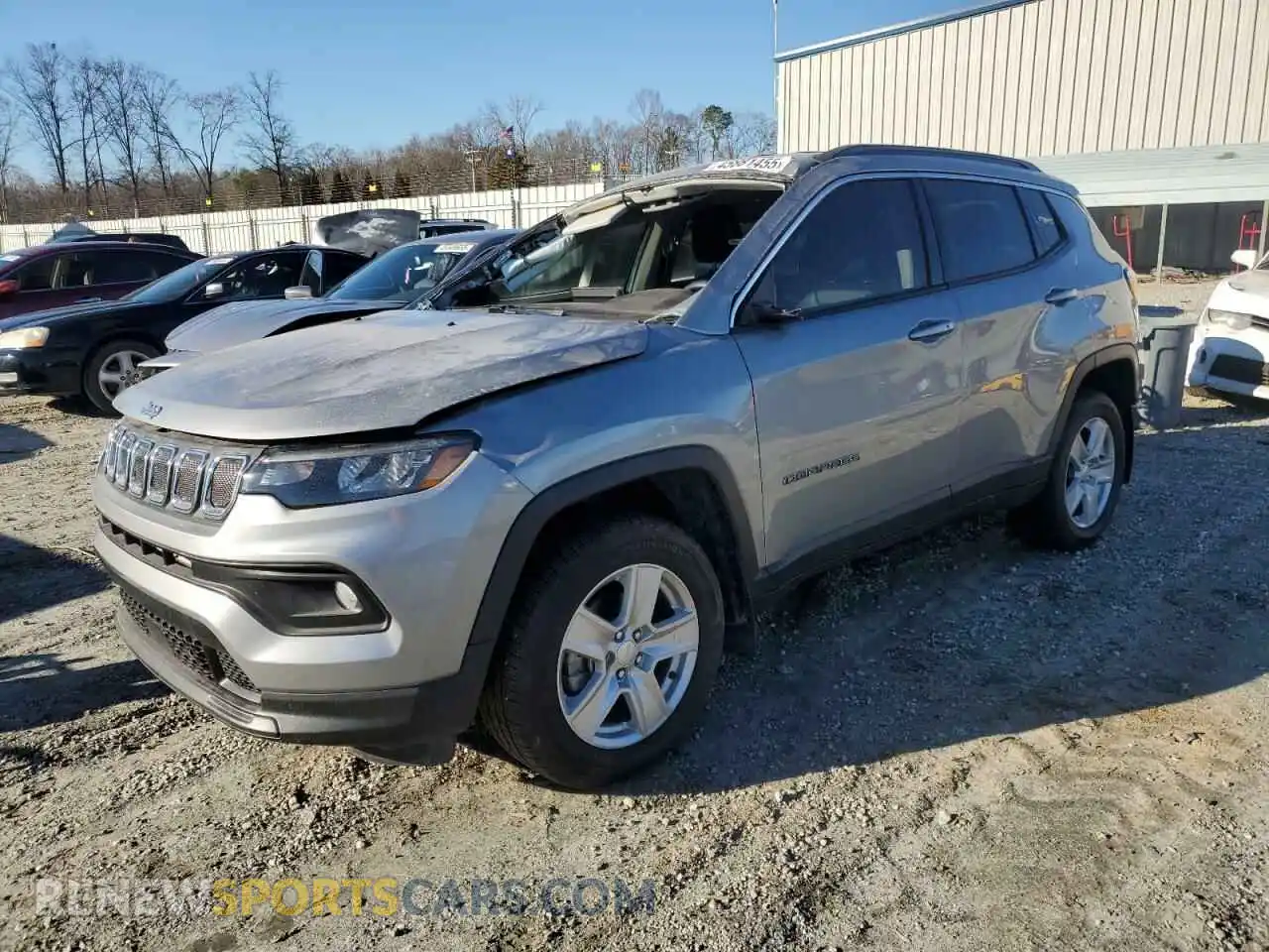 1 Photograph of a damaged car 3C4NJDBB5NT216221 JEEP COMPASS 2022