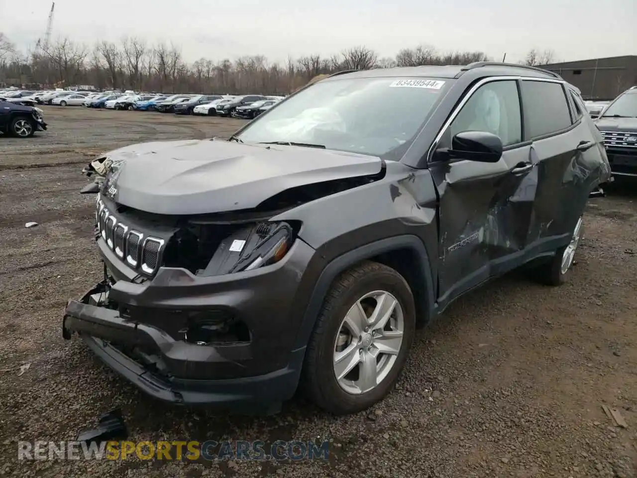 1 Photograph of a damaged car 3C4NJDBB6NT203378 JEEP COMPASS 2022