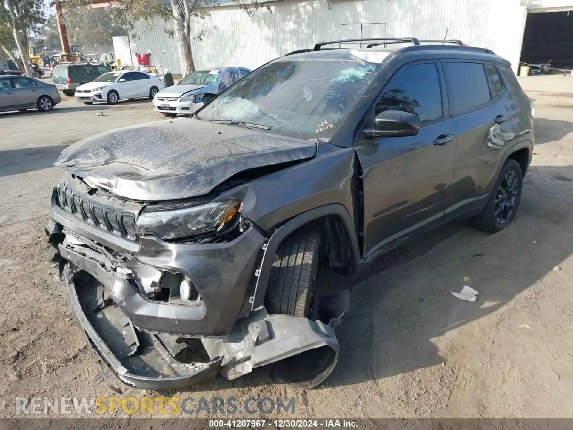 2 Photograph of a damaged car 3C4NJDBB6NT227843 JEEP COMPASS 2022