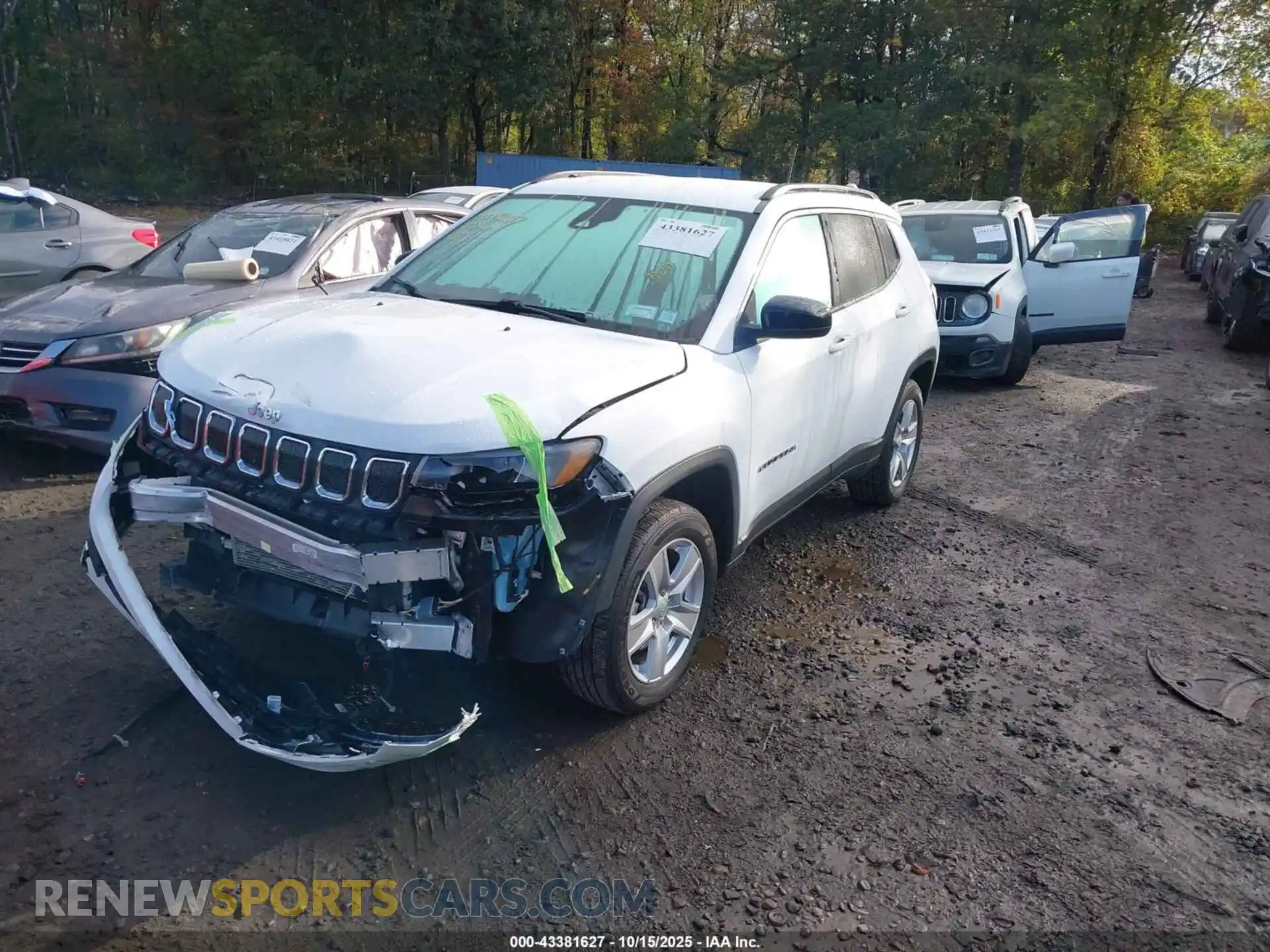 2 fotografías del automóvil dañado 3C4NJDBB6NT230743 JEEP COMPASS 2022
