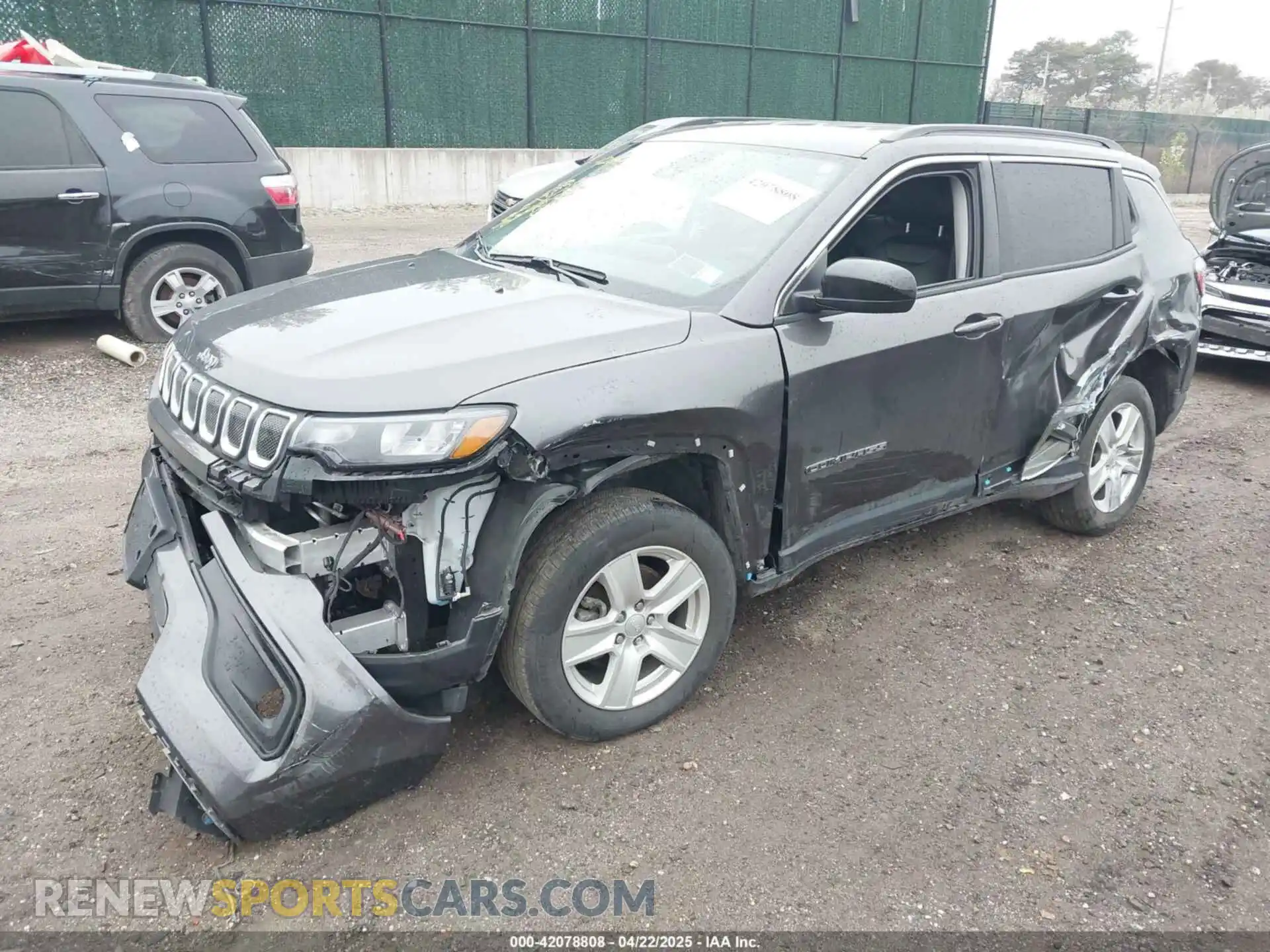 2 Photograph of a damaged car 3C4NJDBB7NT144275 JEEP COMPASS 2022