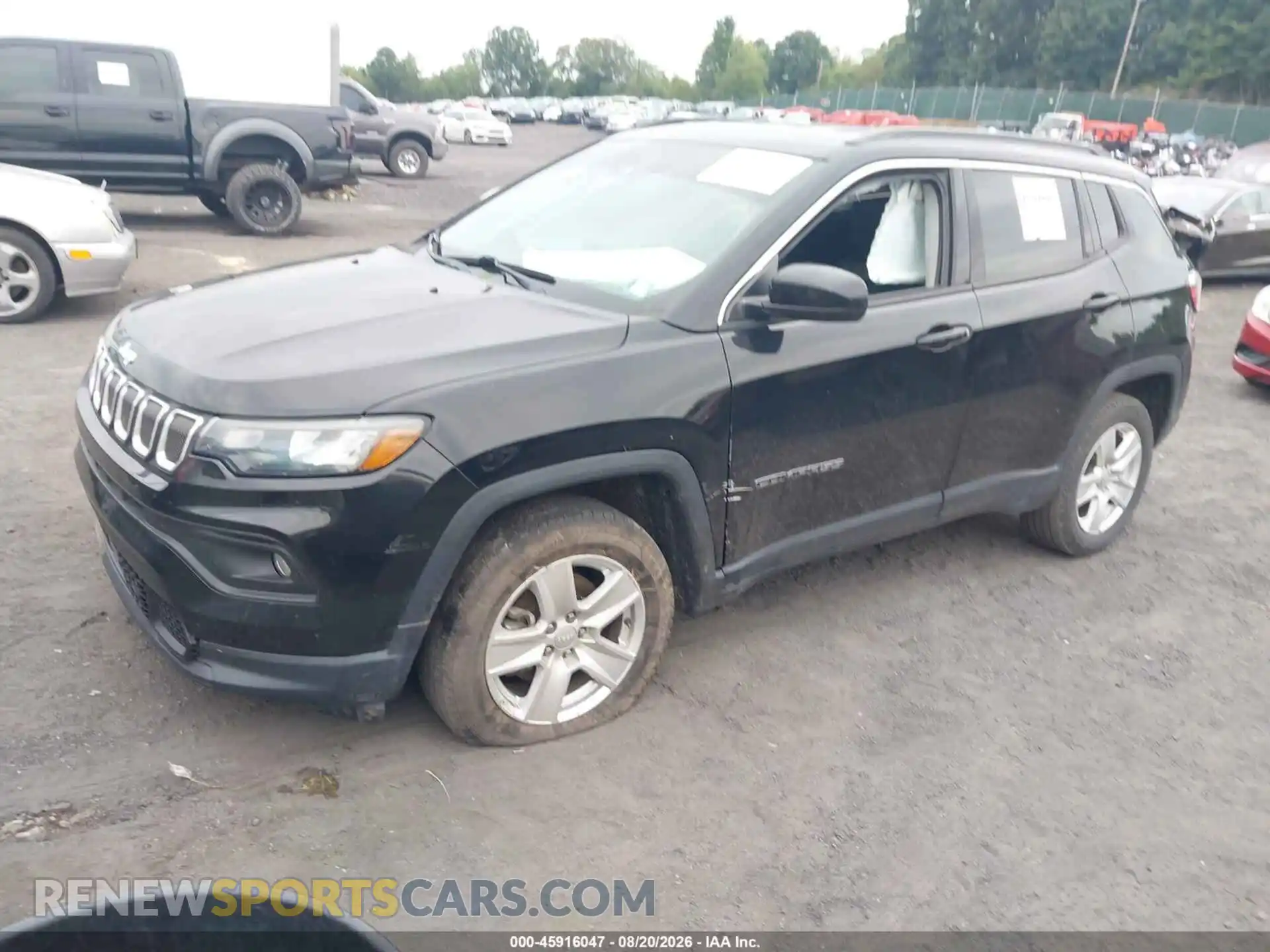 2 Photograph of a damaged car 3C4NJDBB7NT151131 JEEP COMPASS 2022