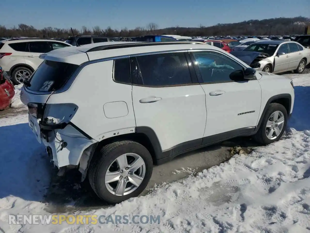 3 fotografías del automóvil dañado 3C4NJDBB8NT154605 JEEP COMPASS 2022
