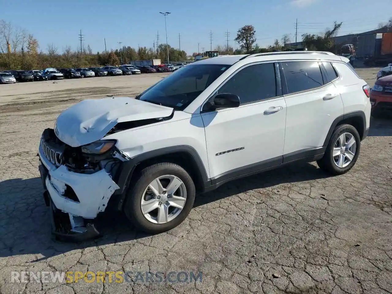 1 Photograph of a damaged car 3C4NJDBB8NT155351 JEEP COMPASS 2022