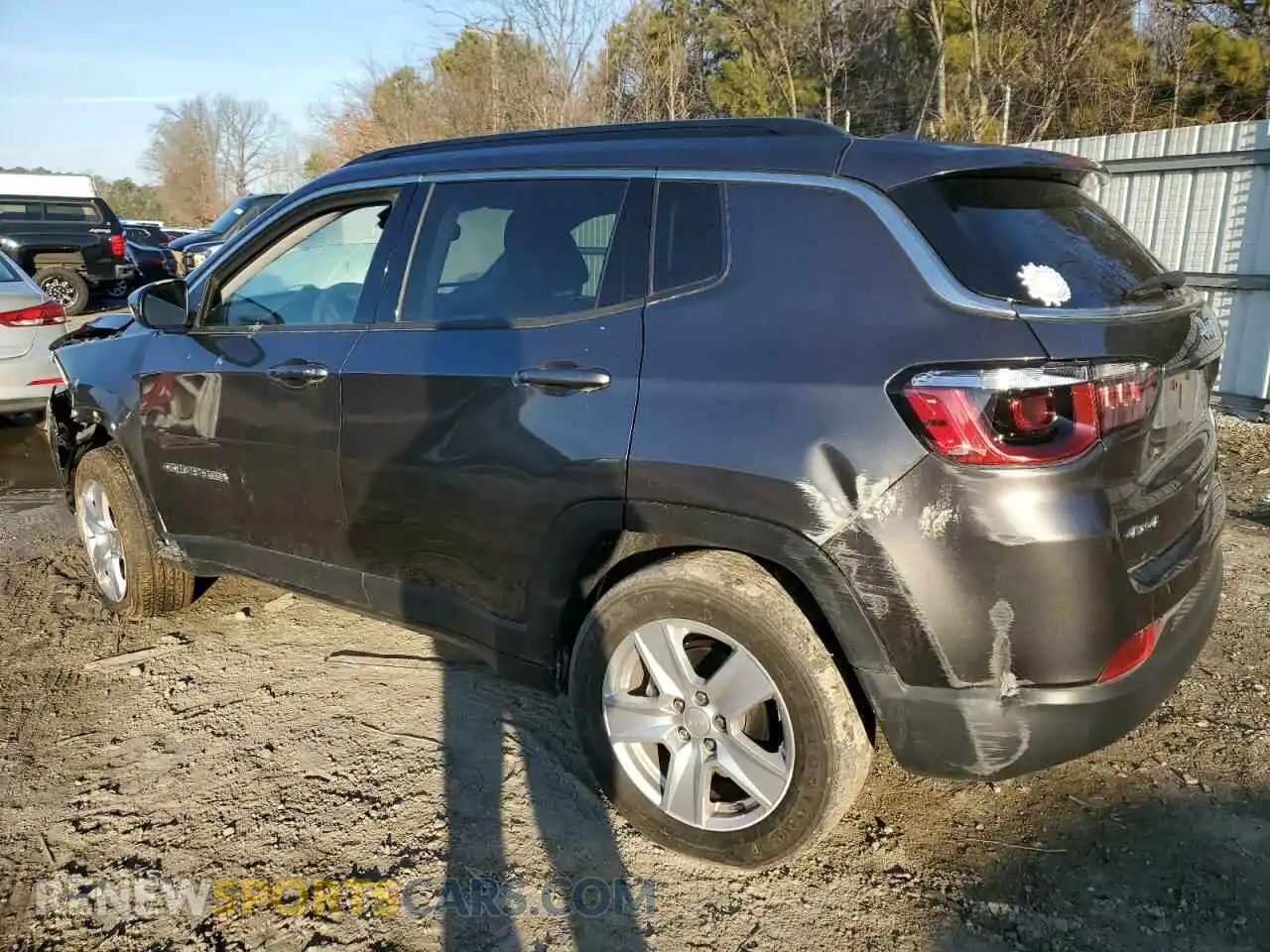 2 Photograph of a damaged car 3C4NJDBB8NT157875 JEEP COMPASS 2022