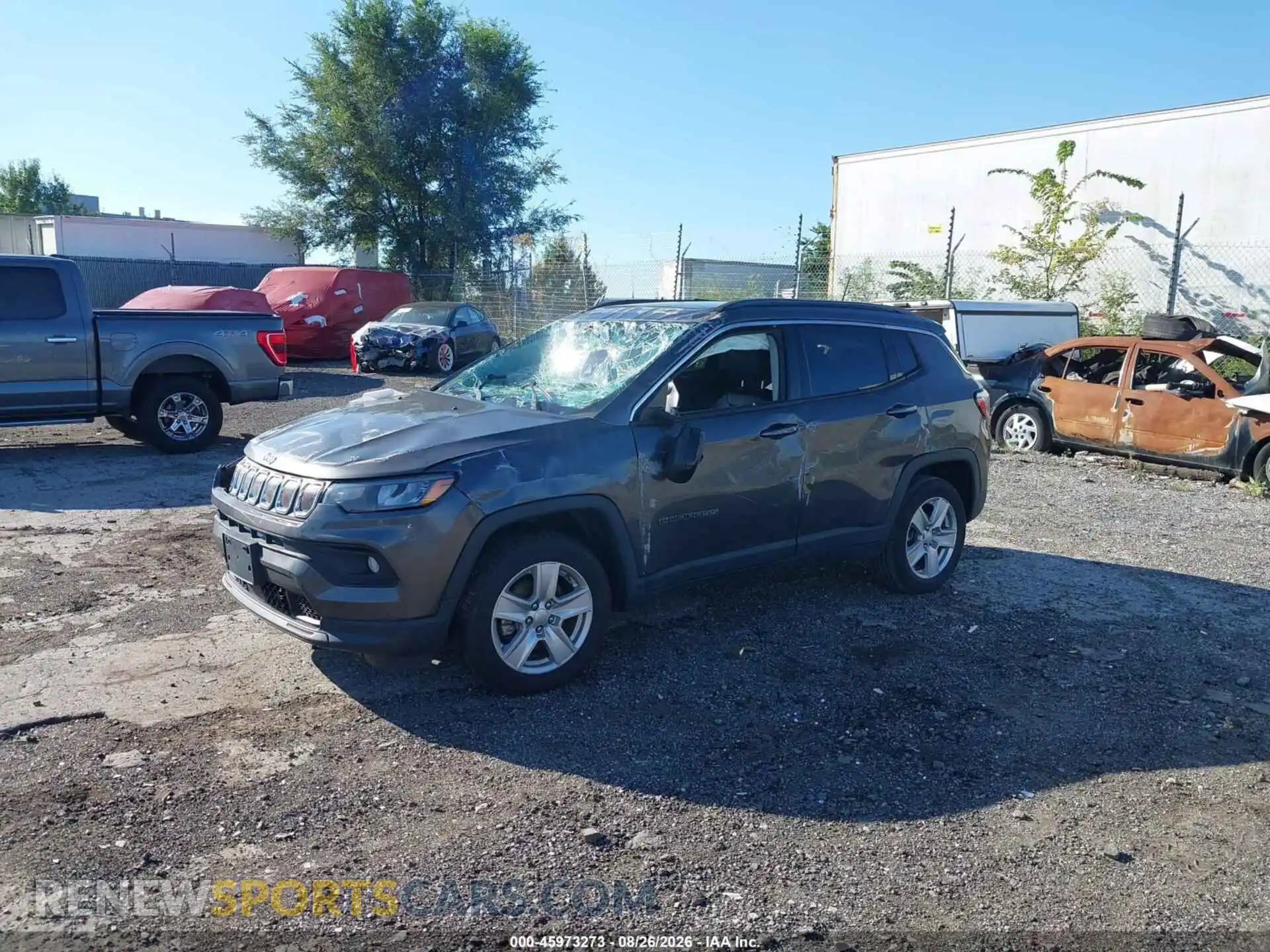 2 fotografías del automóvil dañado 3C4NJDBB8NT178757 JEEP COMPASS 2022