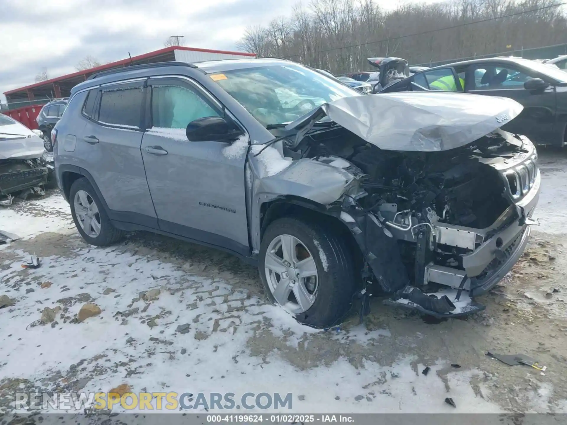 1 Photograph of a damaged car 3C4NJDBB8NT232820 JEEP COMPASS 2022