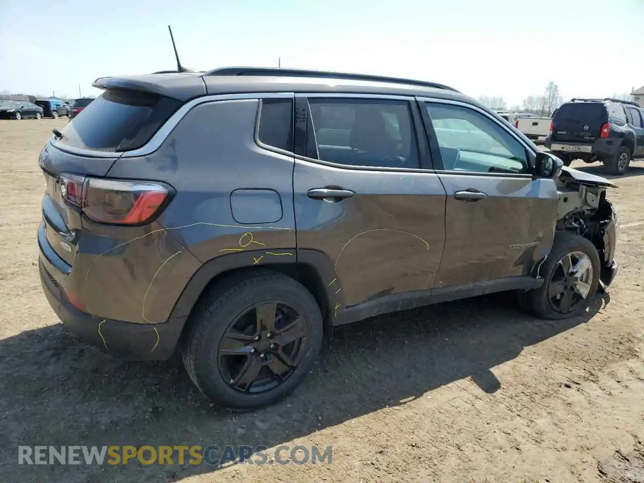 3 Photograph of a damaged car 3C4NJDBB9NT104702 JEEP COMPASS 2022