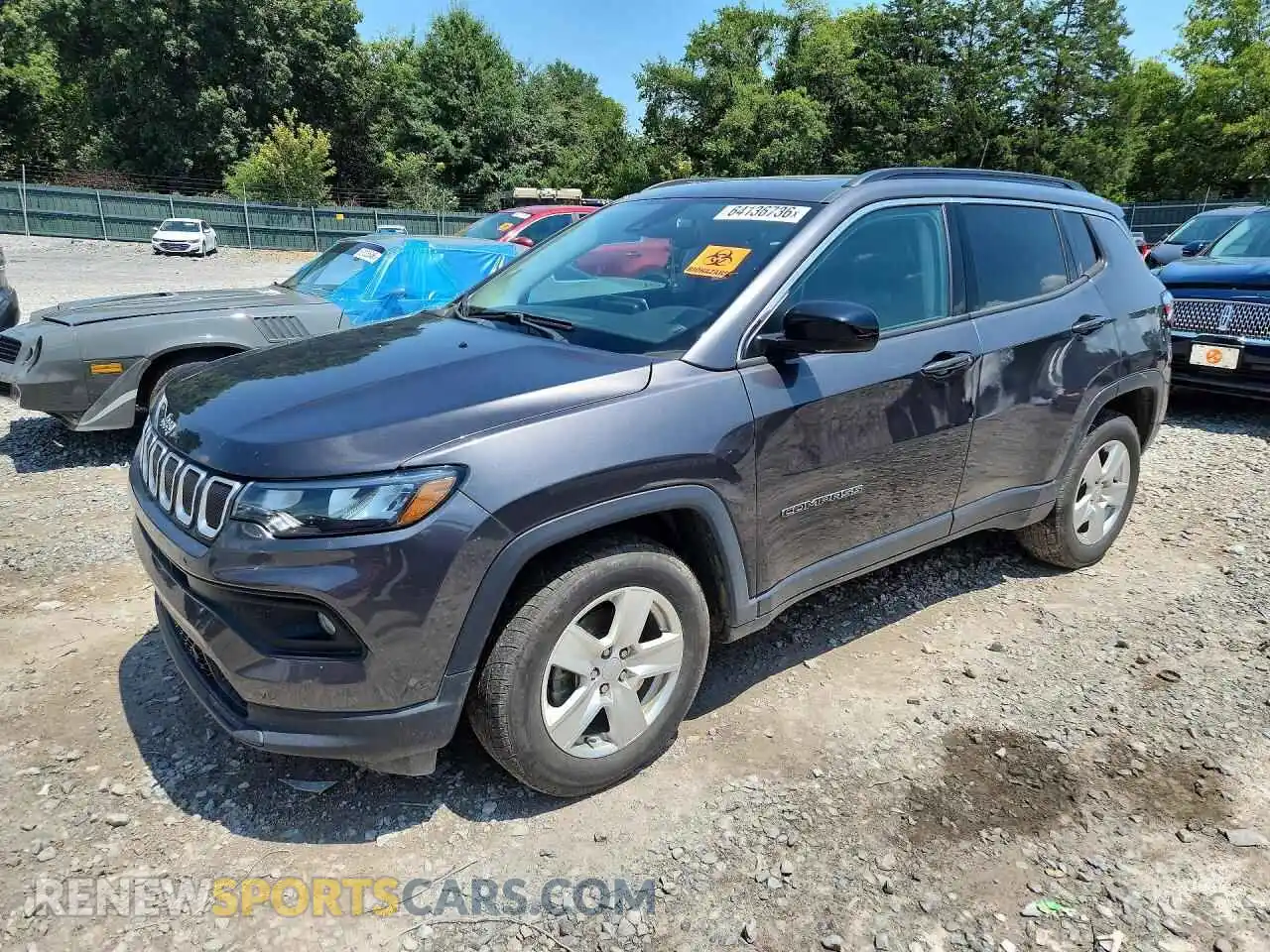 1 Photograph of a damaged car 3C4NJDBB9NT110743 JEEP COMPASS 2022
