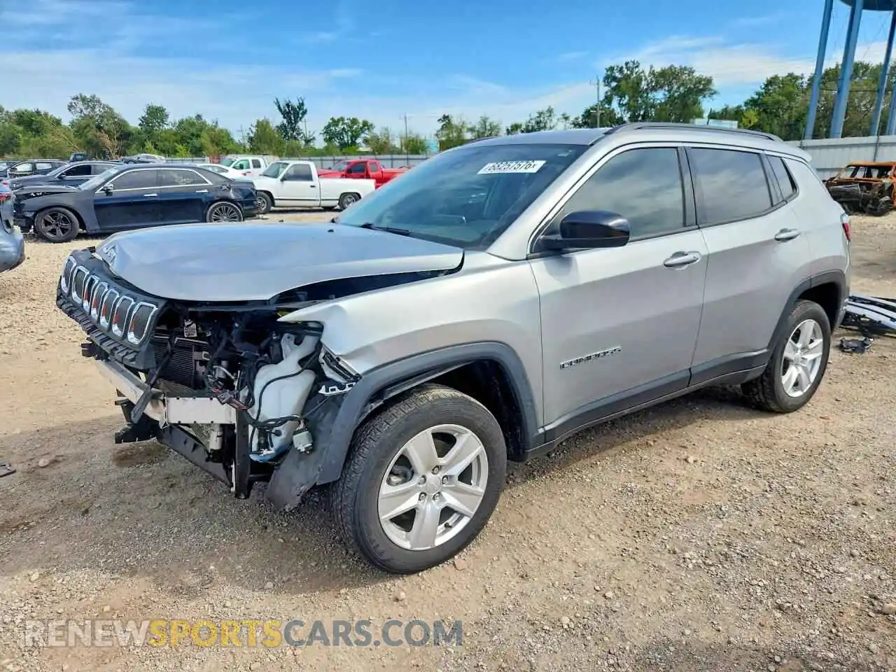 1 fotografías del automóvil dañado 3C4NJDBB9NT165631 JEEP COMPASS 2022