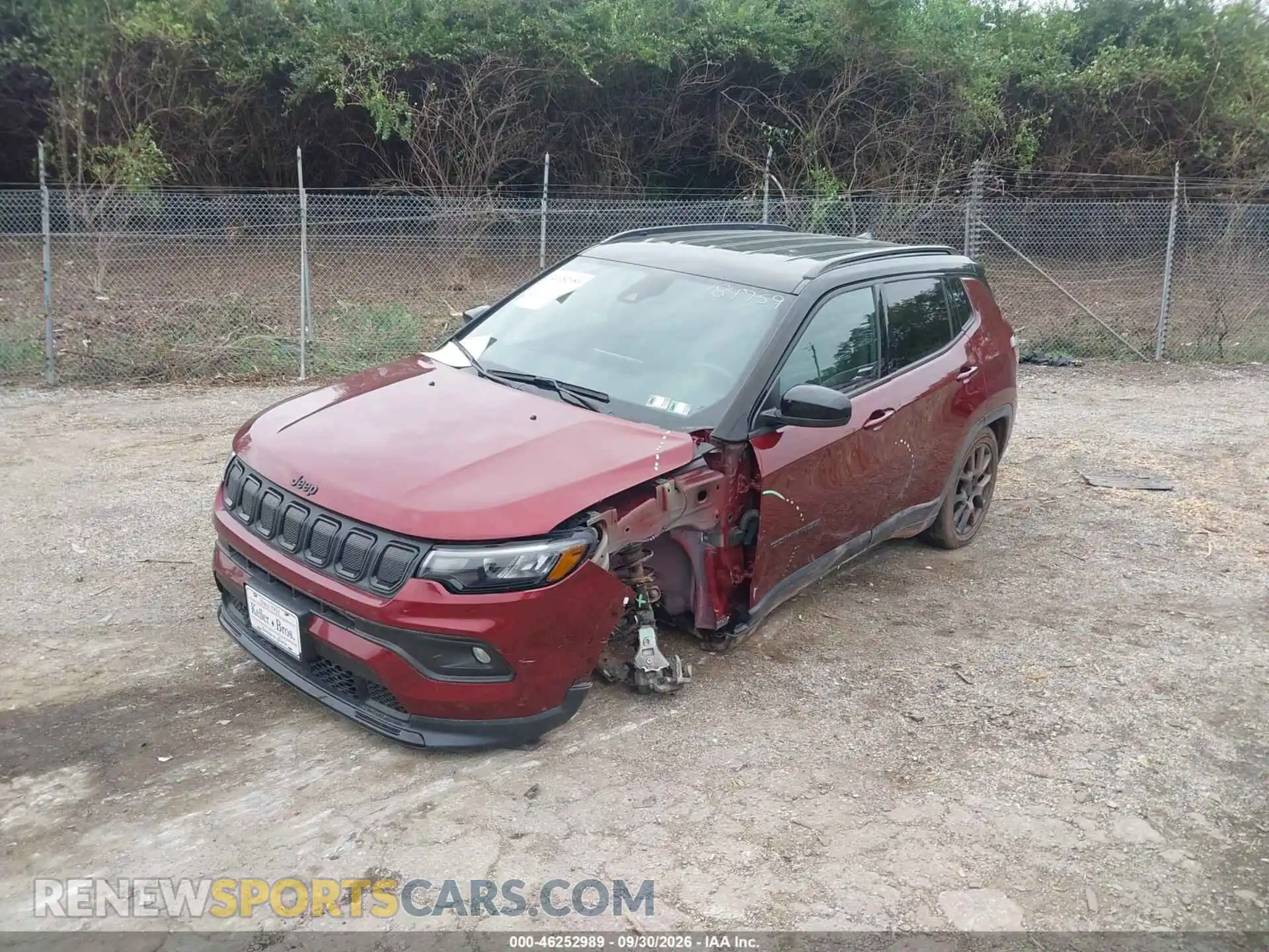 2 fotografías del automóvil dañado 3C4NJDBB9NT184759 JEEP COMPASS 2022
