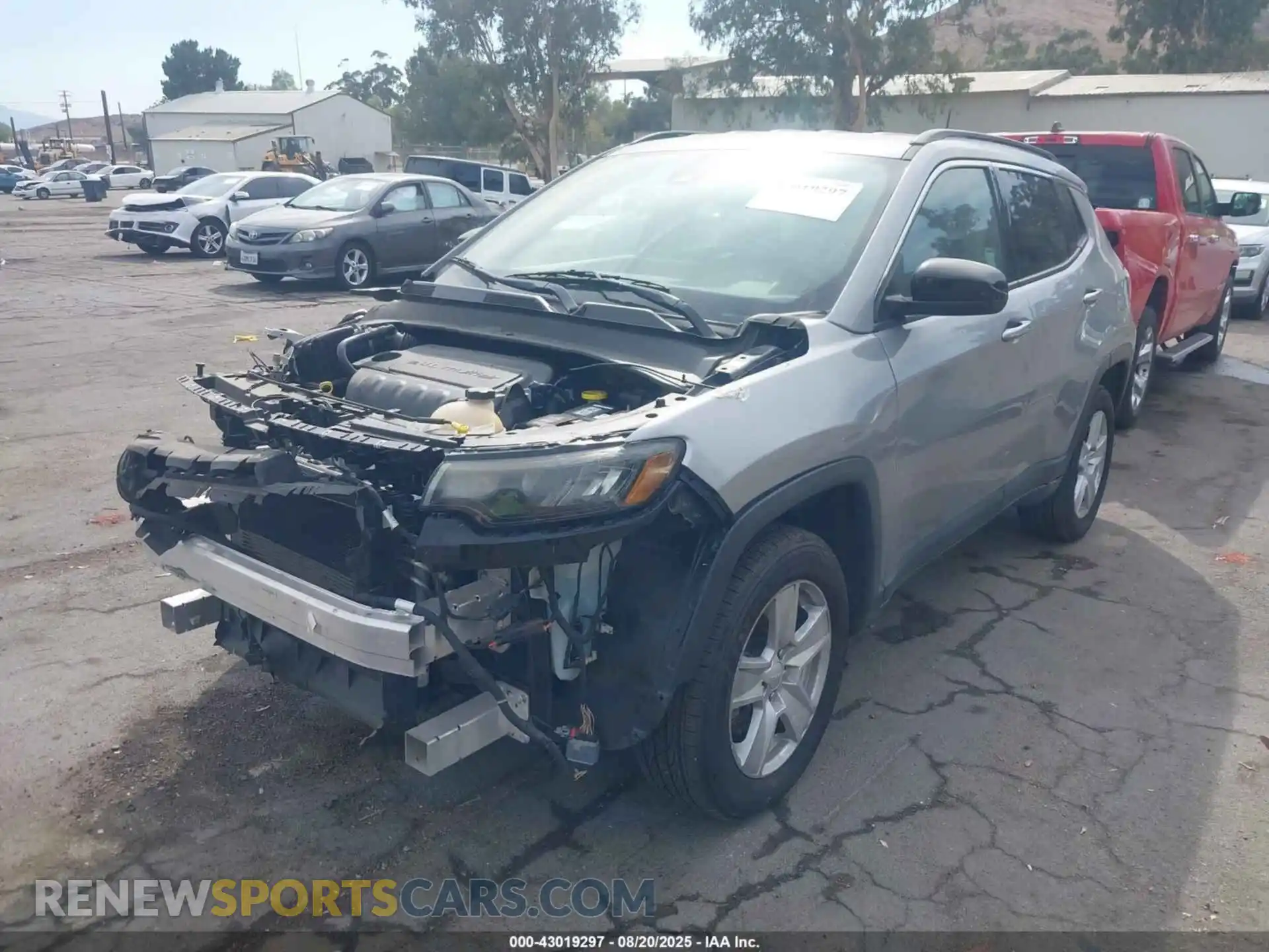 2 Photograph of a damaged car 3C4NJDBB9NT210051 JEEP COMPASS 2022