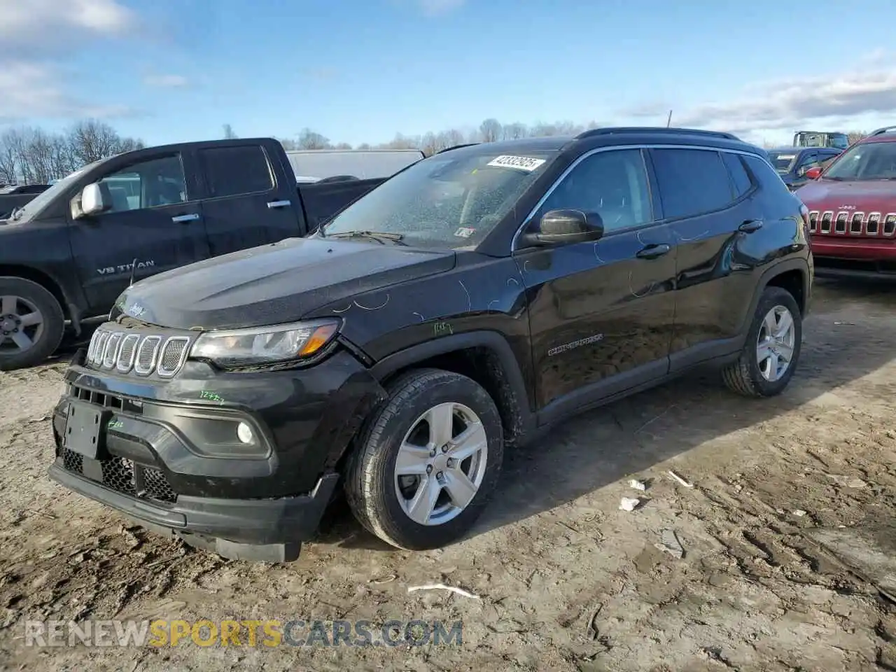 1 Photograph of a damaged car 3C4NJDBBXNT230180 JEEP COMPASS 2022