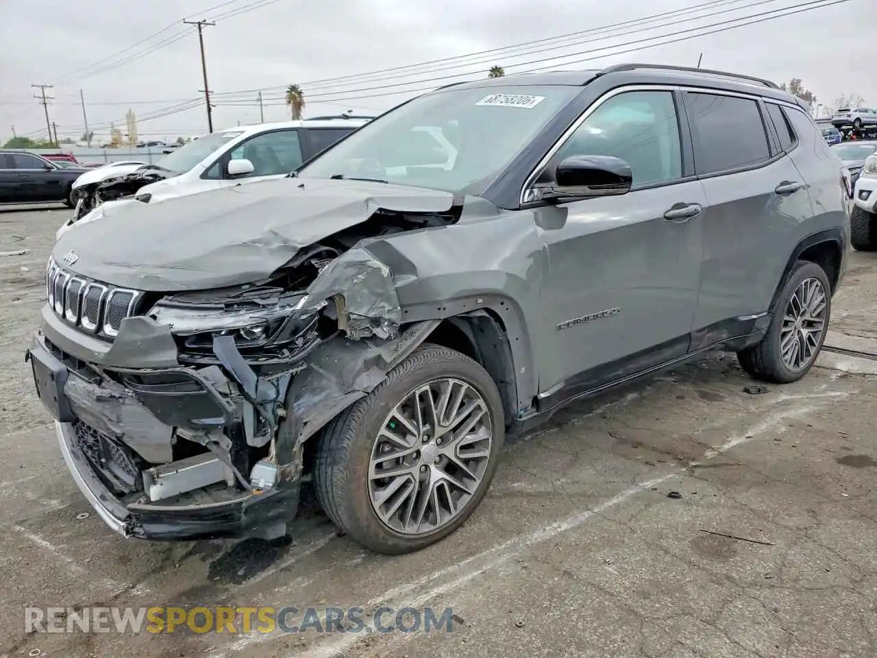 1 Photograph of a damaged car 3C4NJDCB0NT160669 JEEP COMPASS 2022