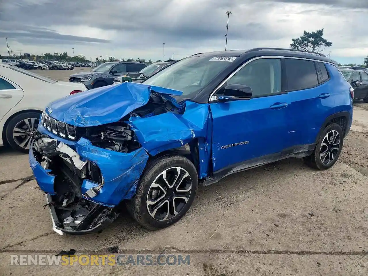 1 fotografías del automóvil dañado 3C4NJDCB0NT161742 JEEP COMPASS 2022