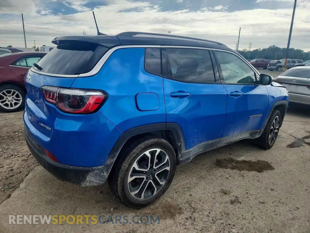 3 fotografías del automóvil dañado 3C4NJDCB0NT161742 JEEP COMPASS 2022