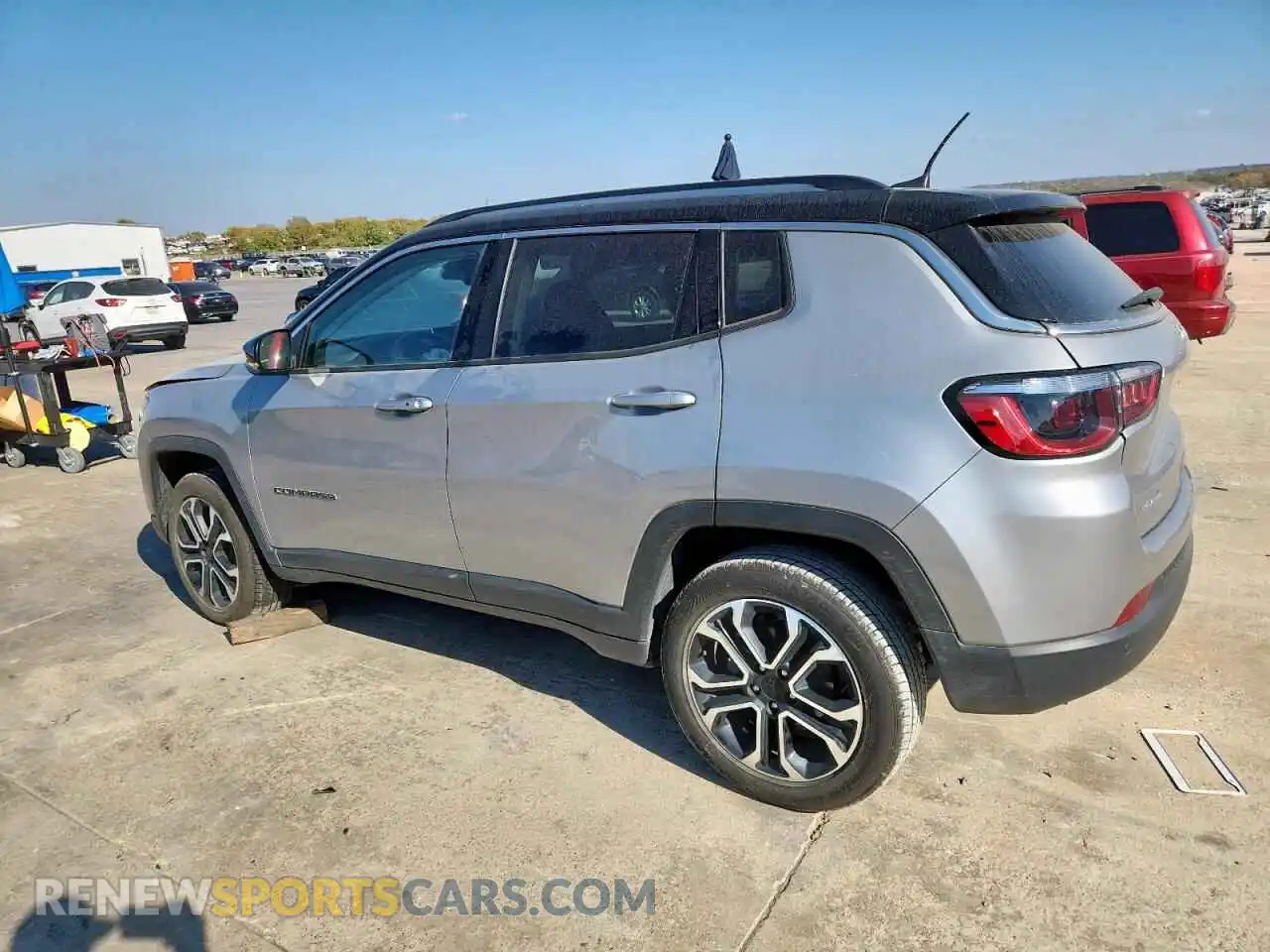 2 fotografías del automóvil dañado 3C4NJDCB1NT100772 JEEP COMPASS 2022