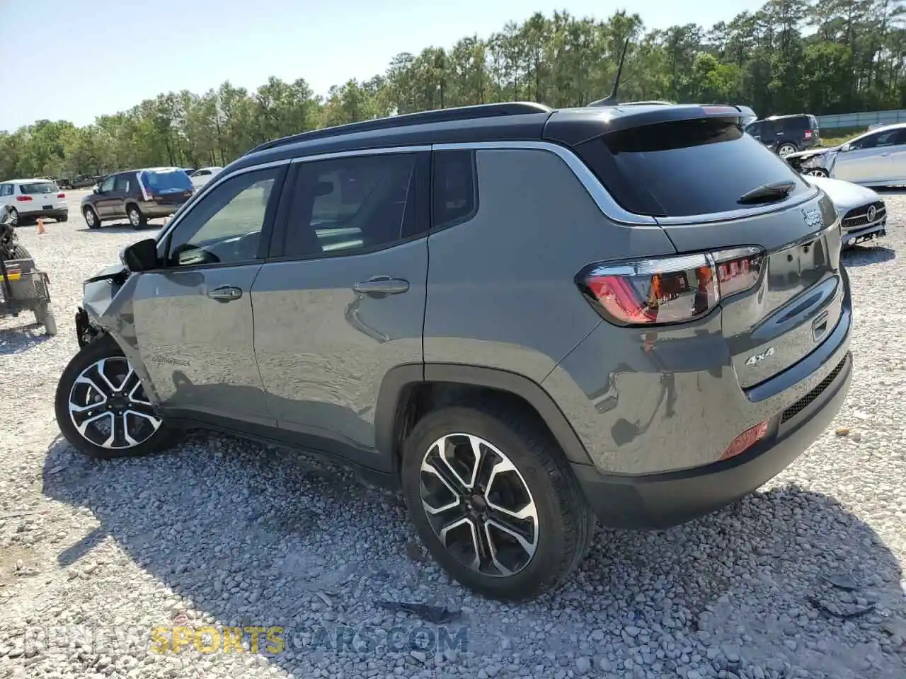 2 Photograph of a damaged car 3C4NJDCB1NT225965 JEEP COMPASS 2022