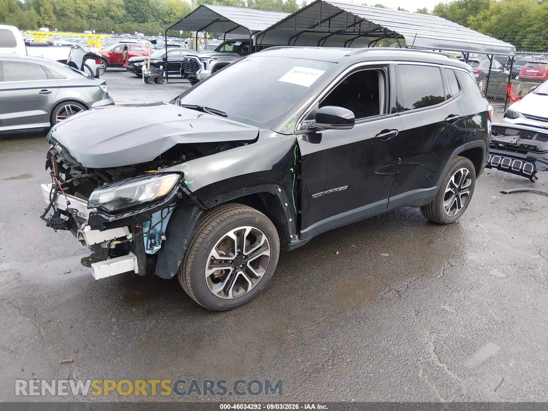 2 Photograph of a damaged car 3C4NJDCB2NT107374 JEEP COMPASS 2022