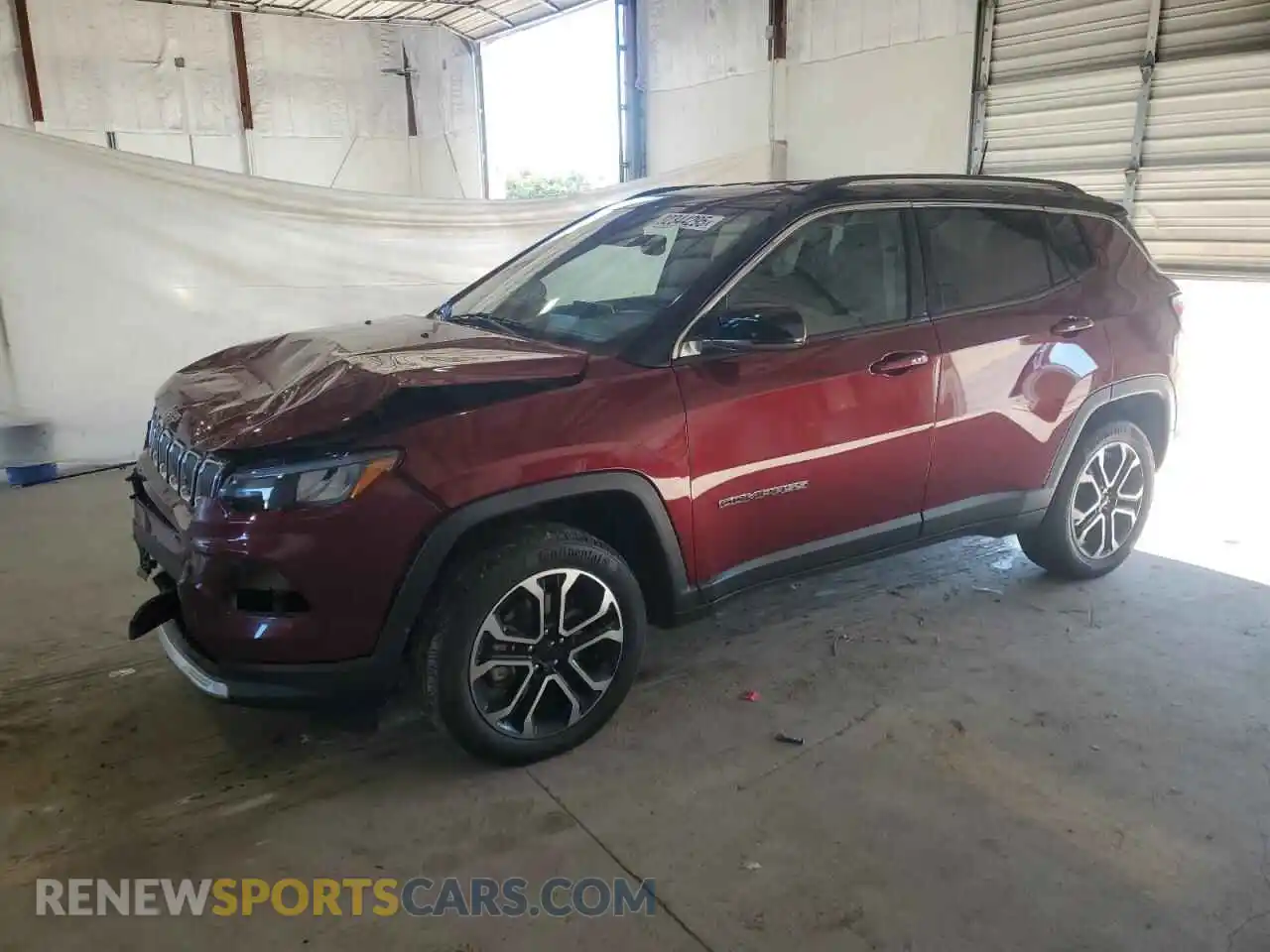 1 Photograph of a damaged car 3C4NJDCB2NT148801 JEEP COMPASS 2022