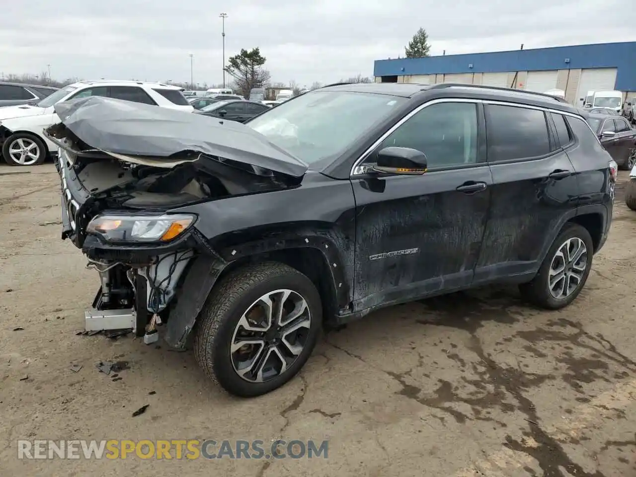 1 Photograph of a damaged car 3C4NJDCB2NT174427 JEEP COMPASS 2022