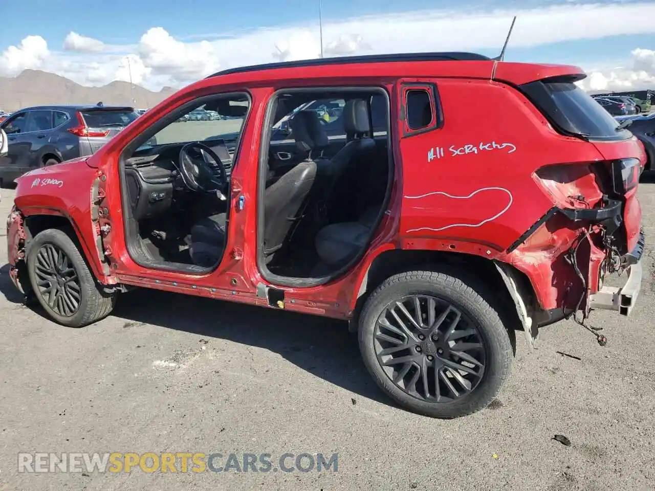 2 fotografías del automóvil dañado 3C4NJDCB2NT234142 JEEP COMPASS 2022